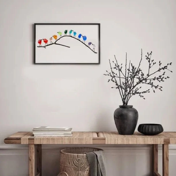 Sea Glass Birds Decor Coastal Love Notes - Image 2