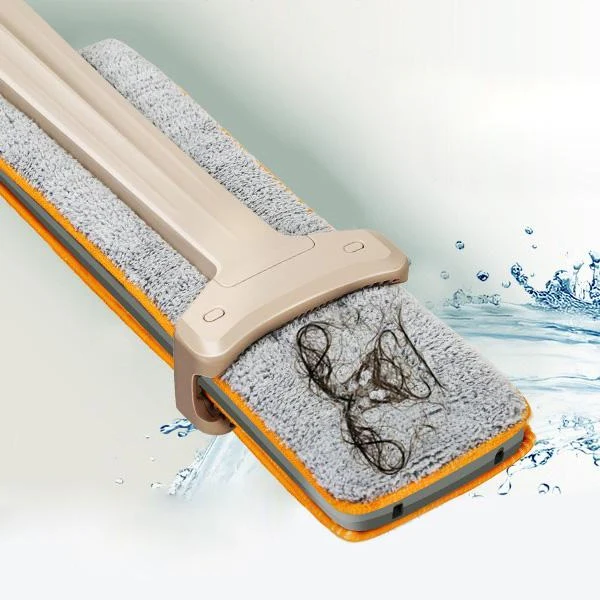 Self-Wringing Double-Sided Flat Microfiber Mop & Broom With 360 degree Spin - Image 2