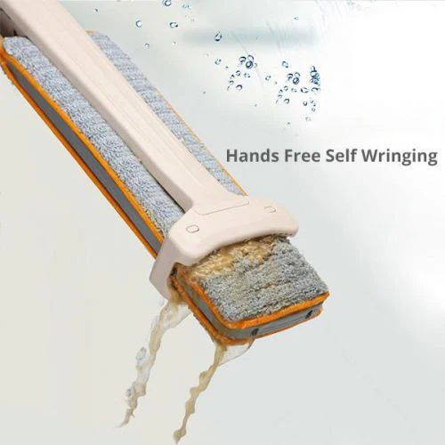 Self-Wringing Double-Sided Flat Microfiber Mop & Broom With 360 degree Spin - Image 7