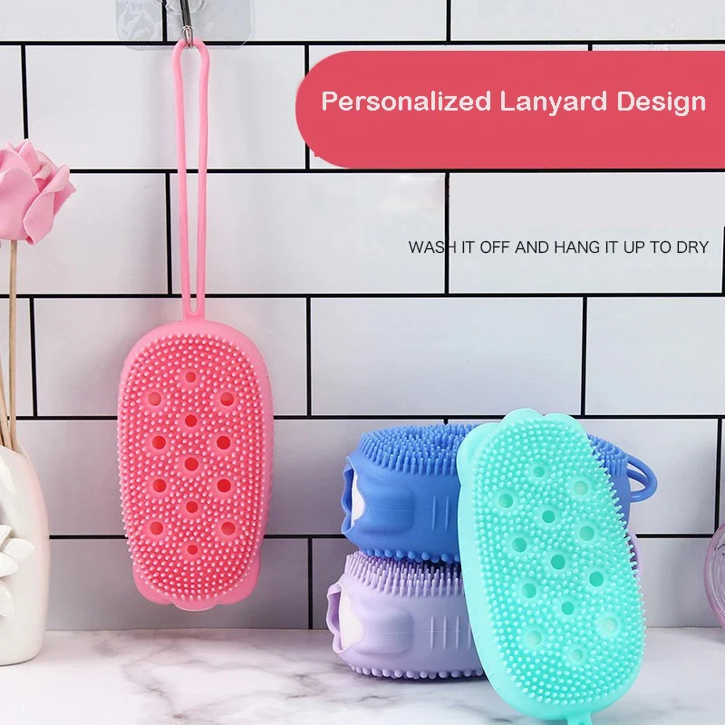 Silicone Body Scrubber with Soap Dispenser - Image 3