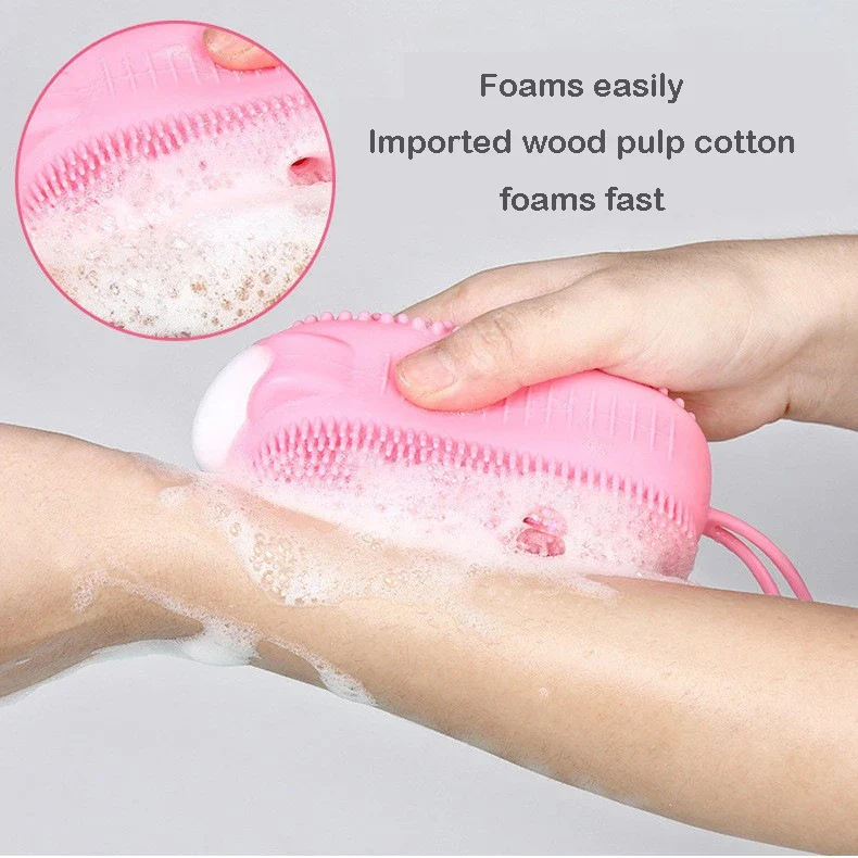 Silicone Body Scrubber with Soap Dispenser - Image 4