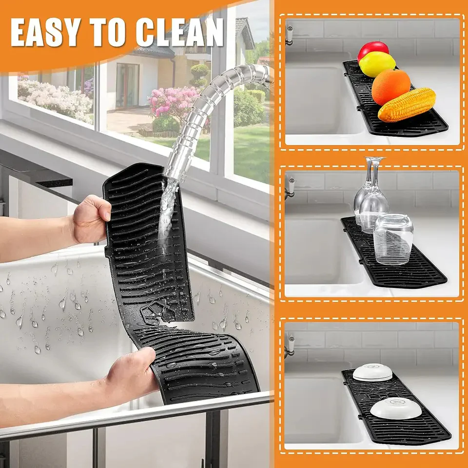 Silicone Kitchen Sink Splash Guard - Image 3