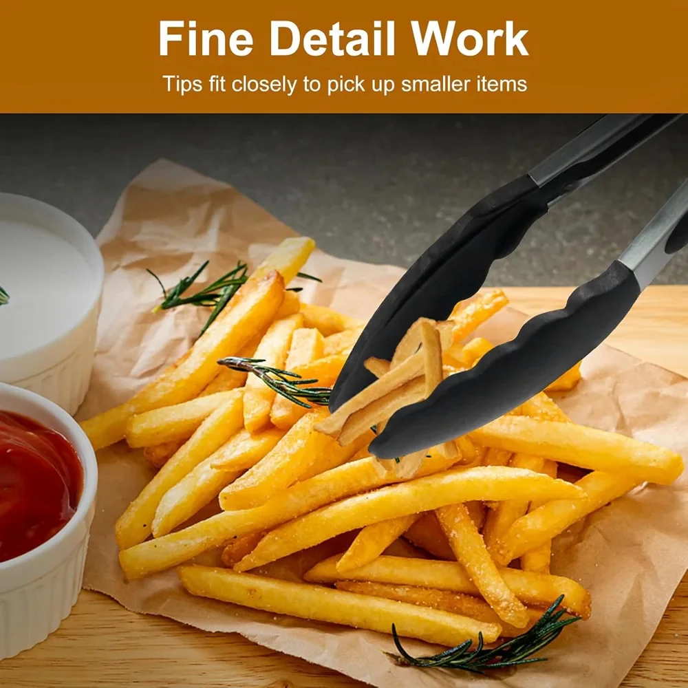 Silicone Kitchen Tongs (3-piece Set) - Image 3
