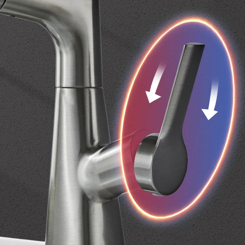 Single-Hole Basin Tap With Pull-Out Spray Head - Image 6