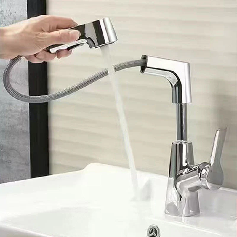 Single-Hole Basin Tap With Pull-Out Spray Head - Image 9