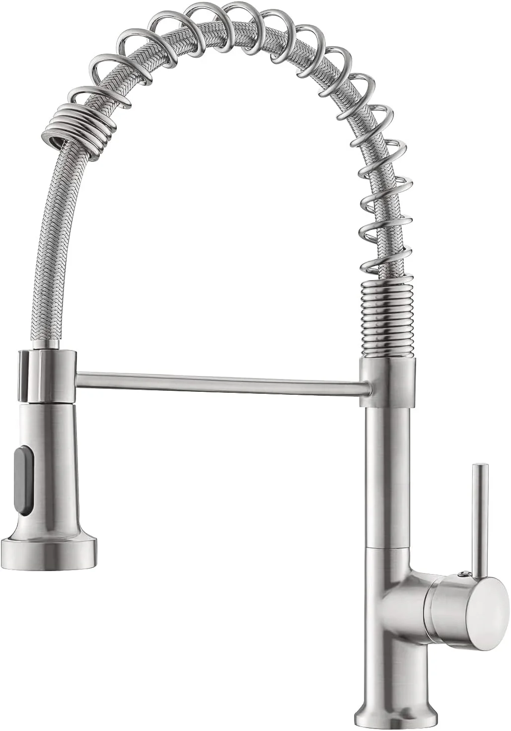 Single-Hole Spring Kitchen Faucet With Pull-Down Sprayer - Image 9