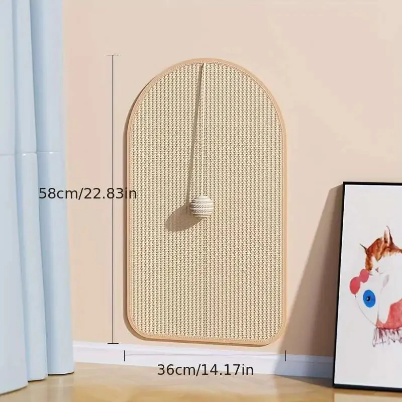 Sisal 3 in 1 Wall Mounted Cat Scratch Pad - Image 10