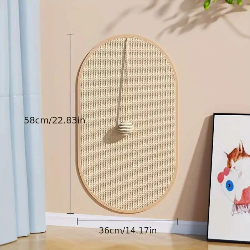 Sisal 3 in 1 Wall Mounted Cat Scratch Pad - Image 8