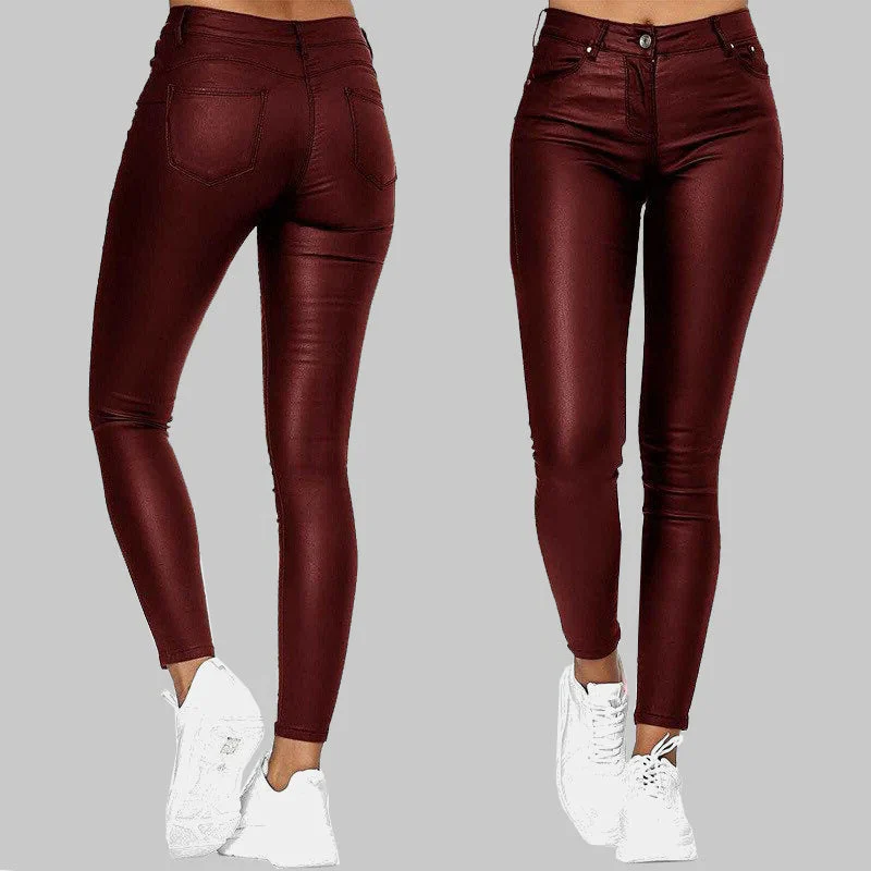 Skinny Leather Pants - Image 2