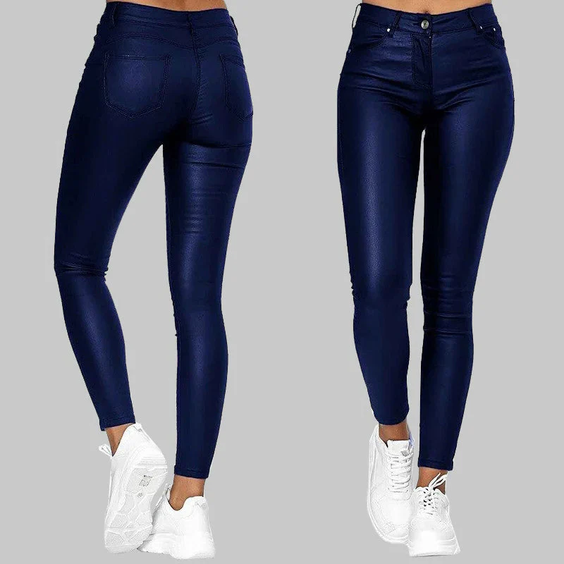 Skinny Leather Pants - Image 3