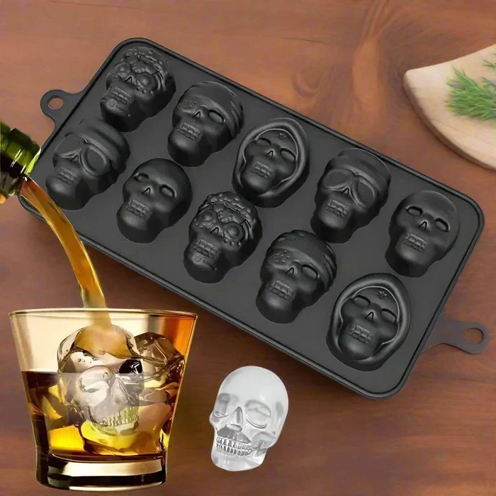 Skull-Shaped Ice Cube Tray - Image 3