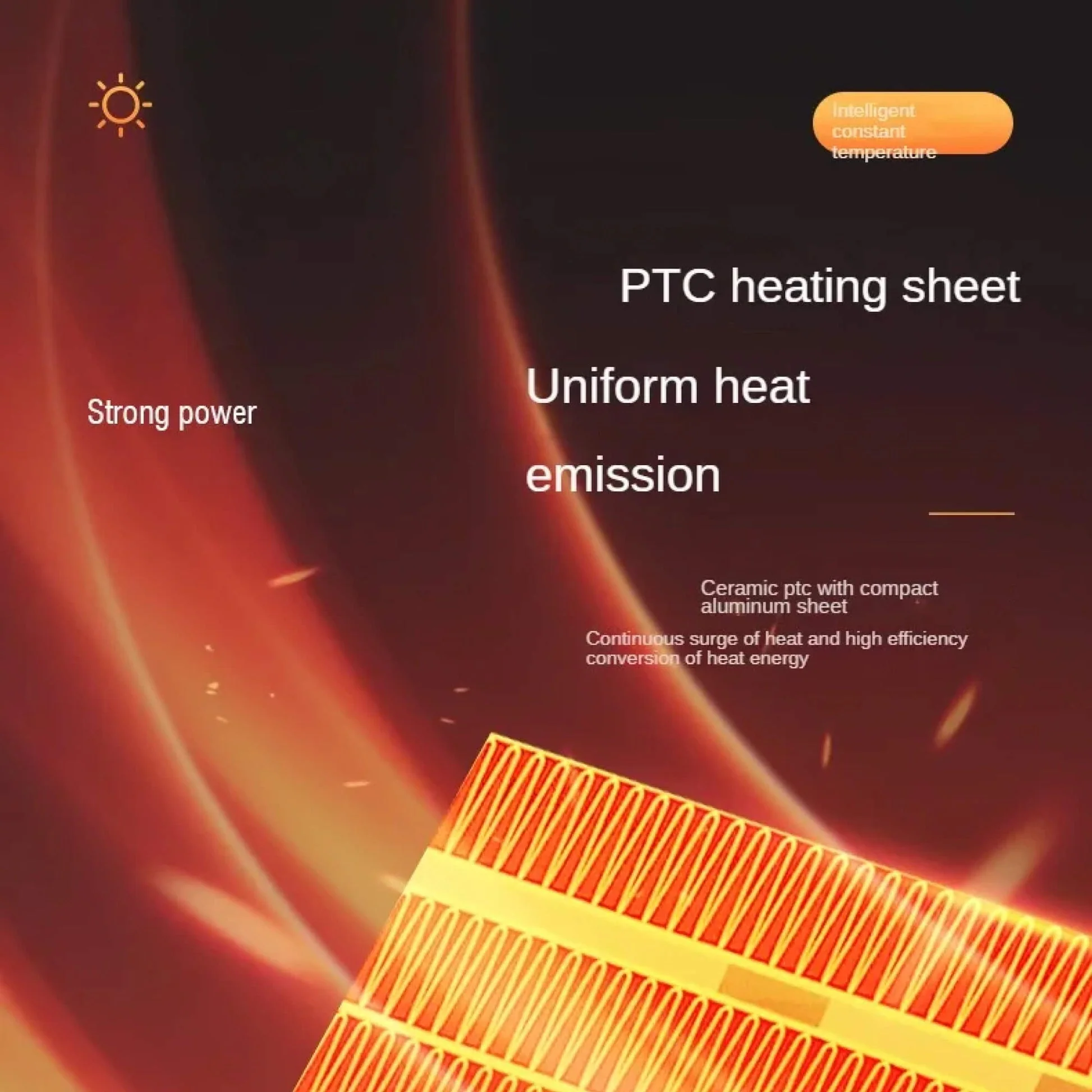 Small Energy Efficient Space Room Electric Heater Portable Low Energy Power Saving - Image 9