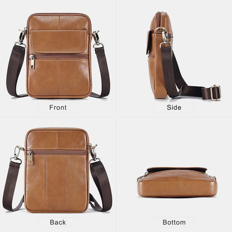 Small Shoulder Bag Made Of Leather For Men - Image 13