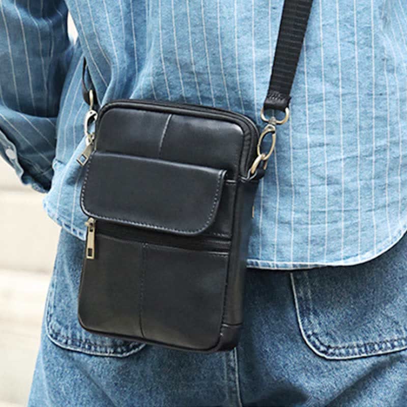 Small Shoulder Bag Made Of Leather For Men - Image 4