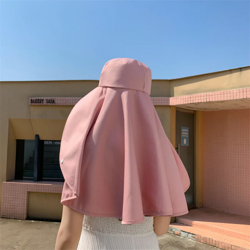 Elegant Wide Brim Sun Protection Shawl Hat for Women - Image 7