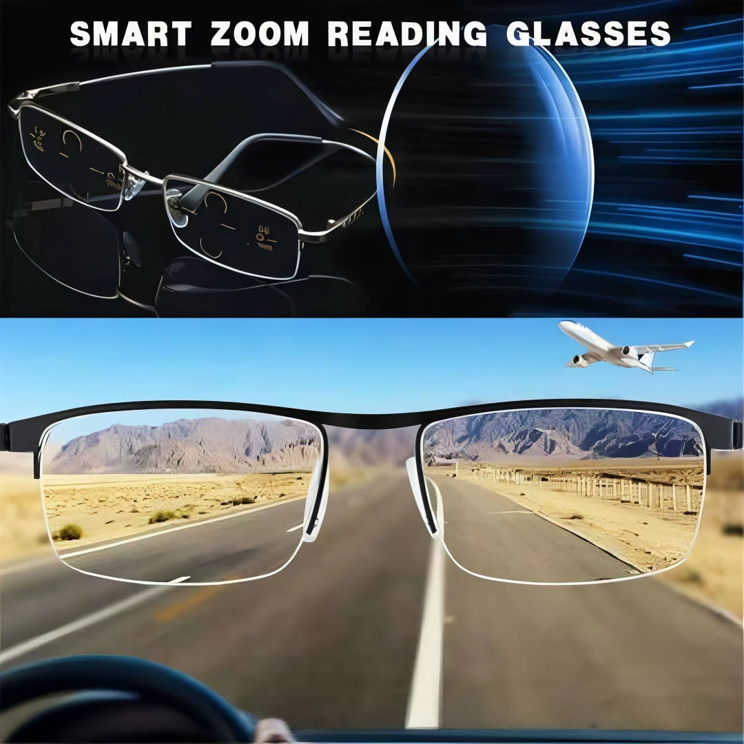 Smart German Progressive Glasses – Multifocal Intelligent Reading & Distance Eyewear - Image 3