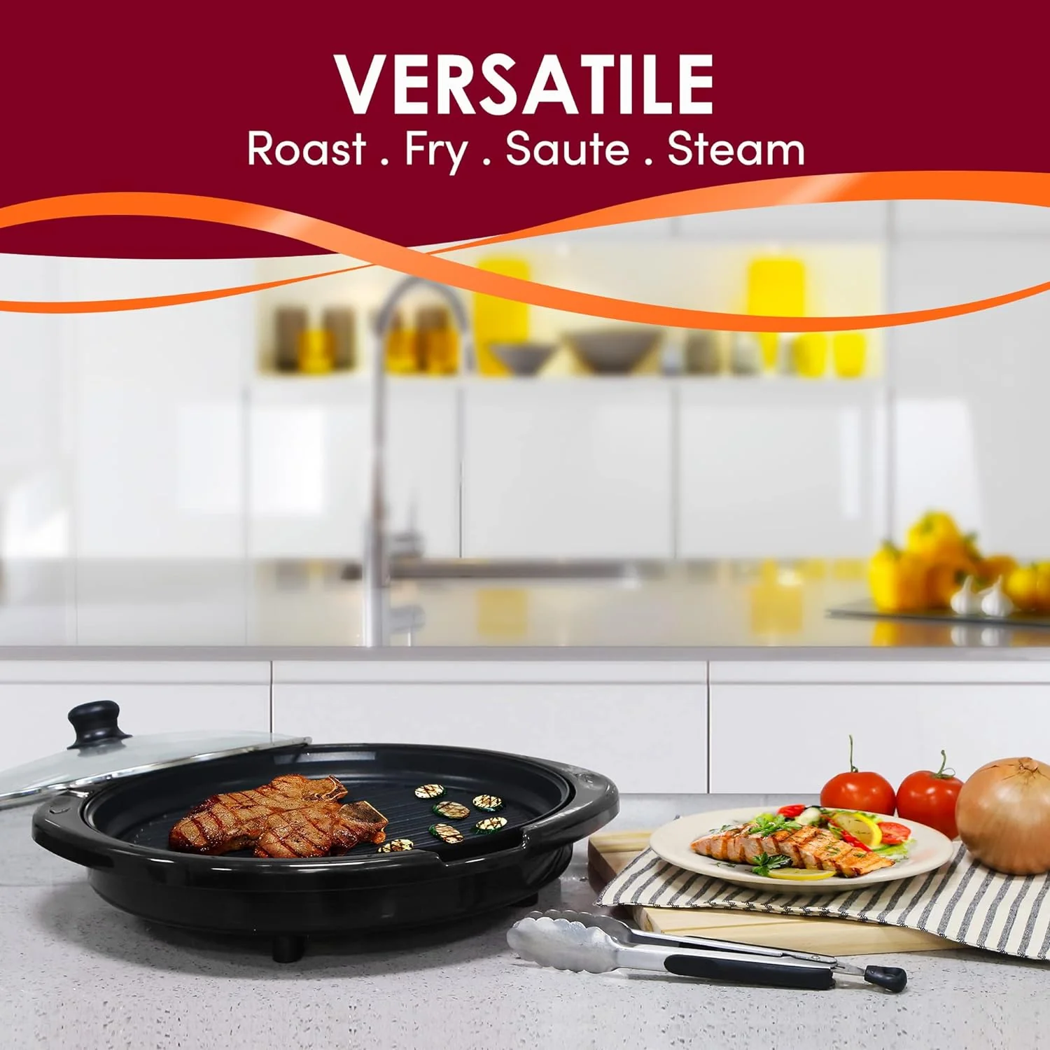 Smokeless Electric Tabletop Grill Nonstick - Image 2
