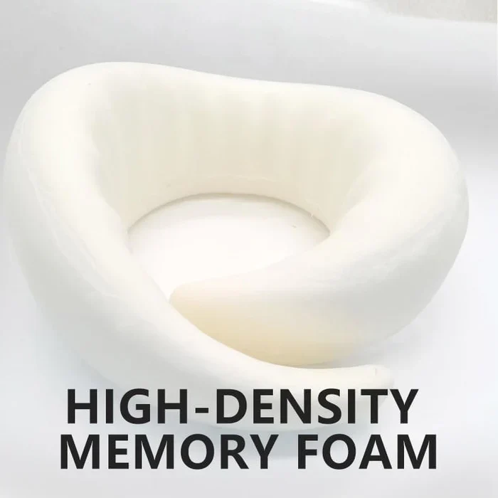 Snail Style Memory Foam Travel Curved Neck Pillow - U-shaped, Portable, Adjustable Support Neck Brace Pillow - Image 6