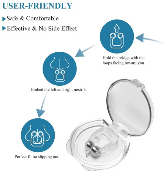 Snore Stopper Magnetic Nose Clips (2 Piece Set) - Image 6