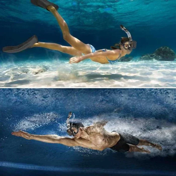 Snorkeling Mask with Dry Top System - Image 9