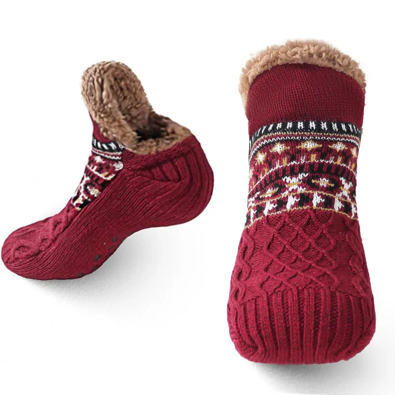 Snow Pattern Warm Socks for Winter - Image 10