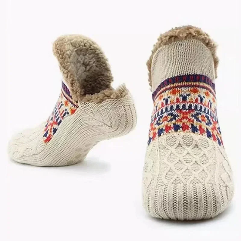 Snow Pattern Warm Socks for Winter - Image 5