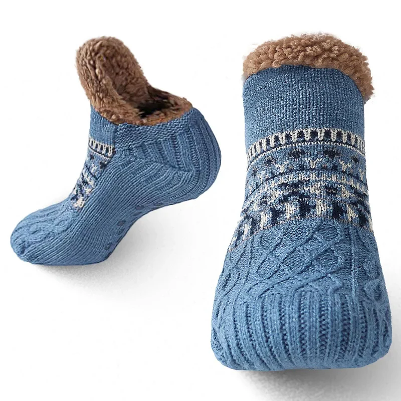 Snow Pattern Warm Socks for Winter - Image 8