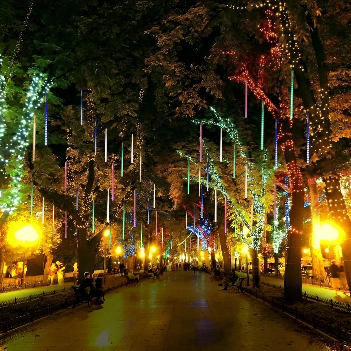 Snowfall Garland Lights (set of 8) - Image 10