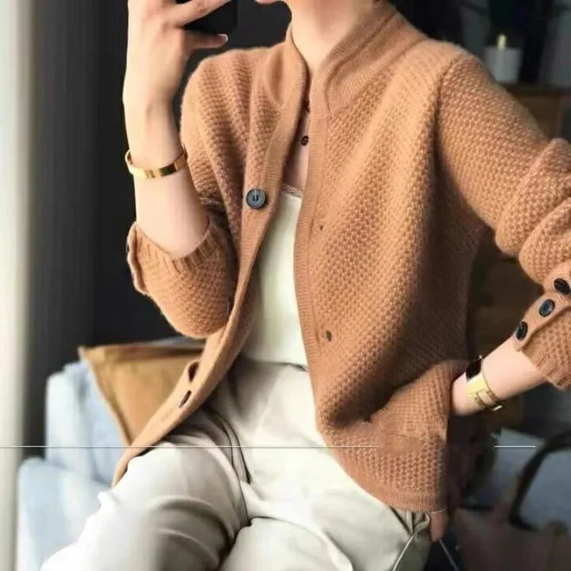 Soft Button Blazer - Structured Knit - Image 2