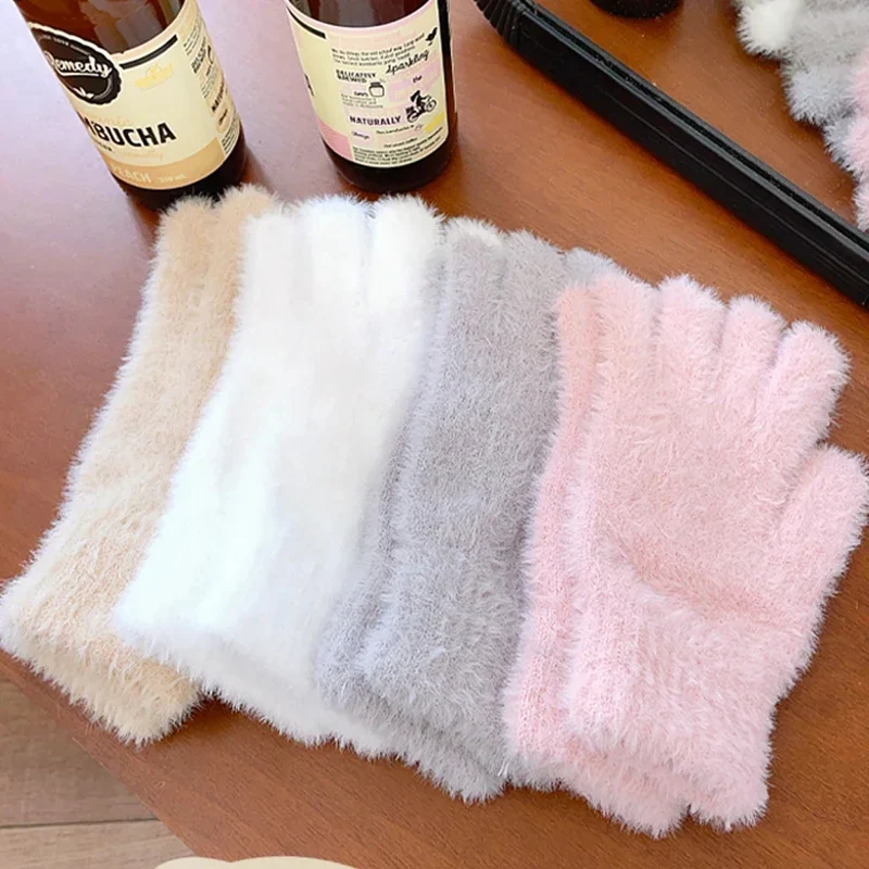 Soft Plush Winter Gloves for Women - Image 3