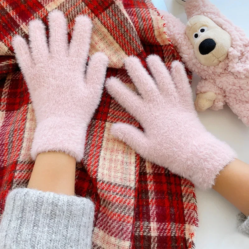 Soft Plush Winter Gloves for Women - Image 8