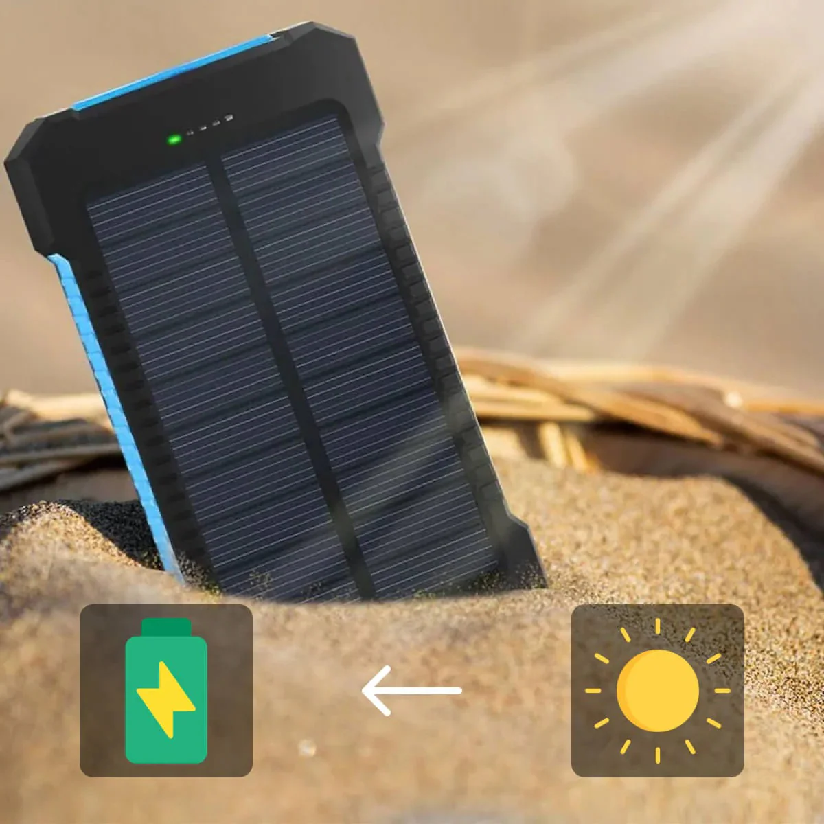Solar Charger Waterproof Power Bank - Image 6
