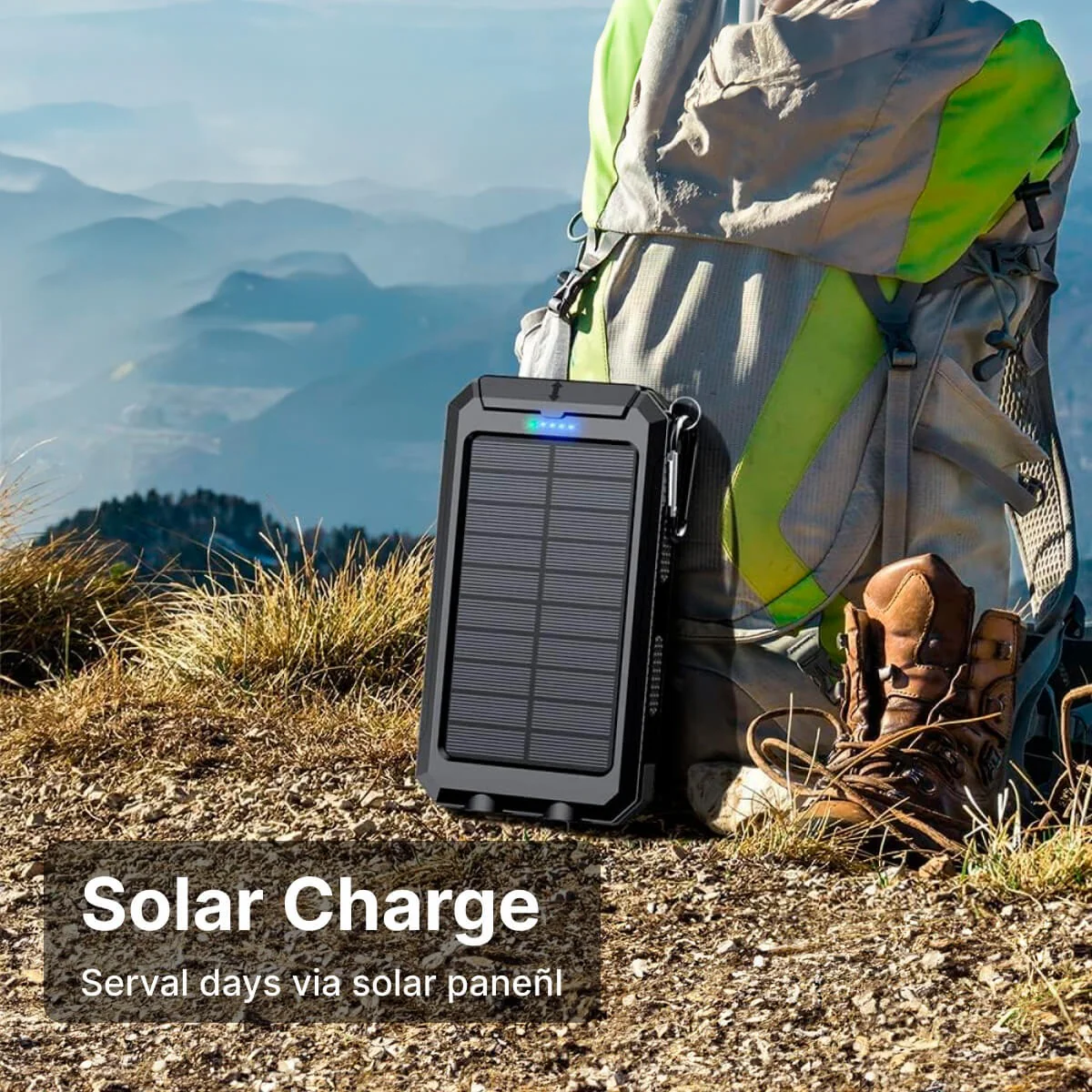 Solar Charger Waterproof Power Bank - Image 7