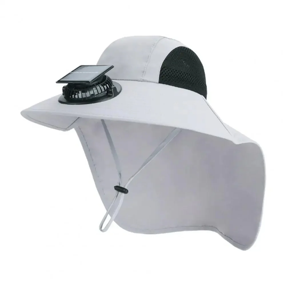 Solar Fan Hat with Wide Brim UV Protection - Image 10