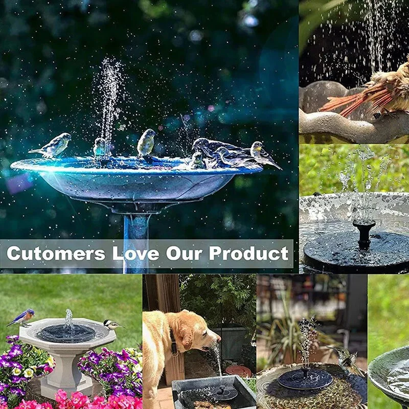 Solar Fountain with 60 LED Lights - Image 2