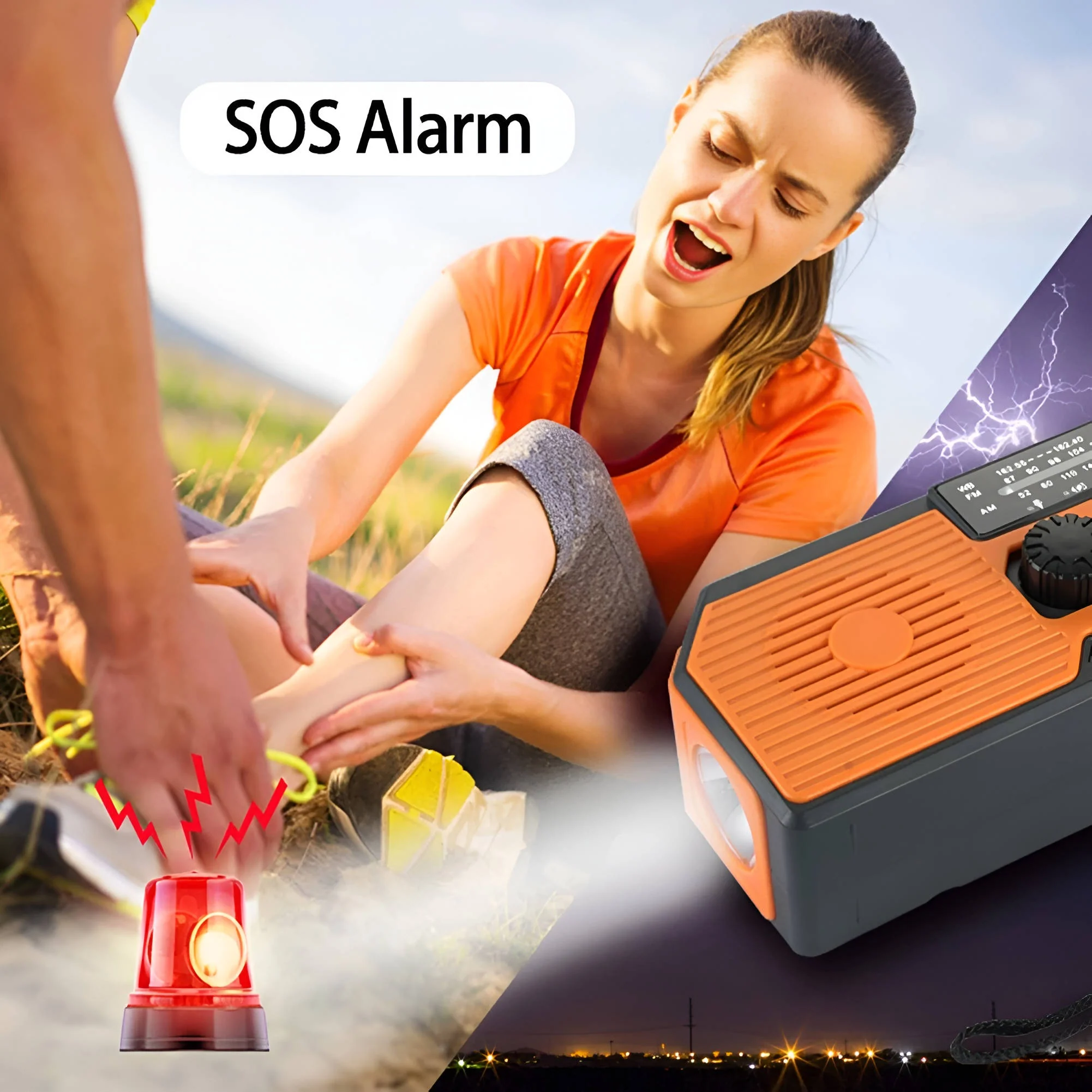 Solar Hand Crank Emergency Radio - Image 4