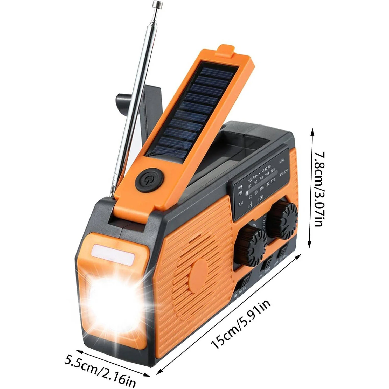 Solar Hand Crank Emergency Radio - Image 7