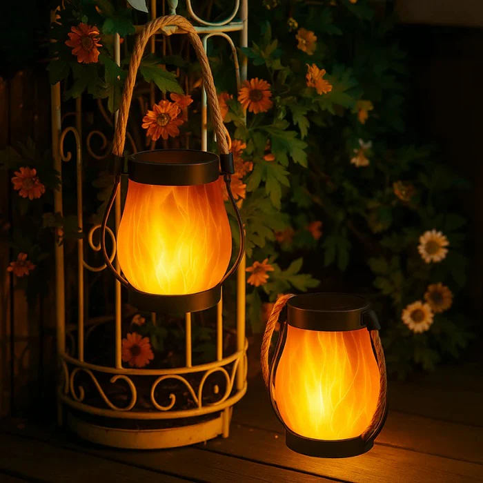 Solar Lantern with Flame-Effect Glow - Image 2