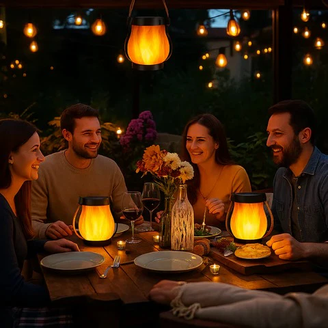 Solar Lantern with Flame-Effect Glow - Image 3