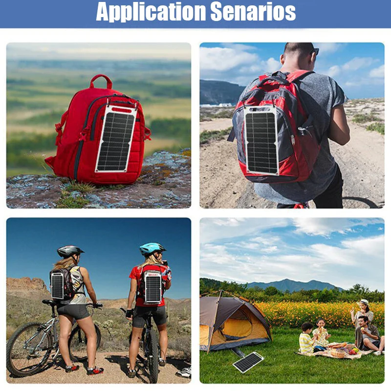 Solar Panel With Portable USB Battery, Waterproof - Image 3
