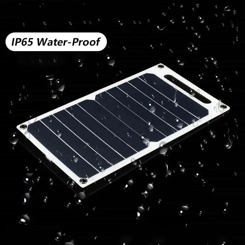 Solar Panel With Portable USB Battery, Waterproof - Image 4
