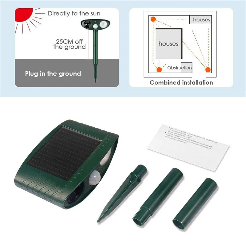 Solar-Powered Ultrasonic Animal Repellent - Image 6