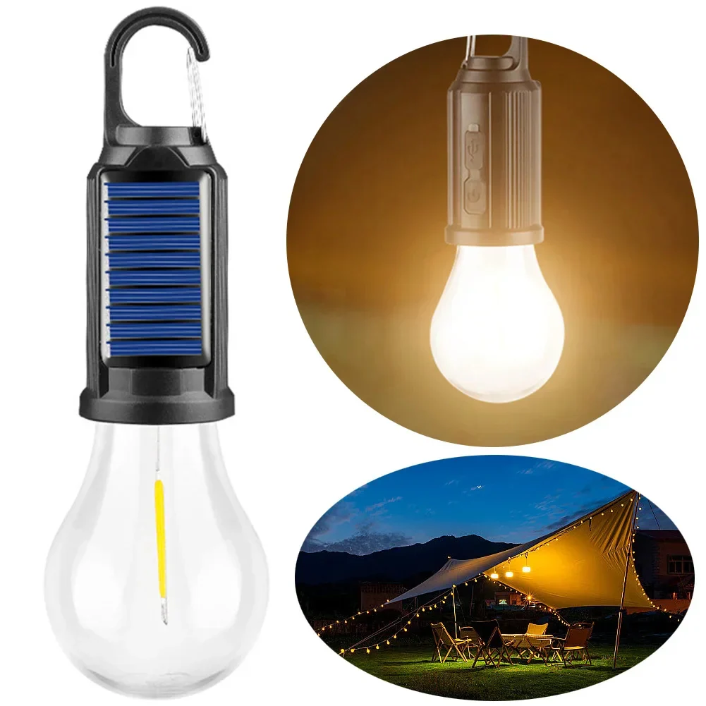Solar Rechargeable Hooked Camping Light - Image 2