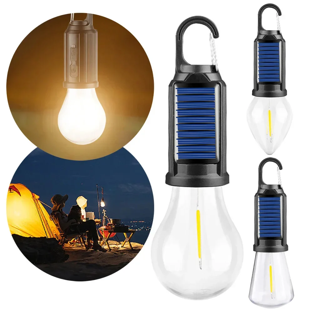 Solar Rechargeable Hooked Camping Light - Image 3