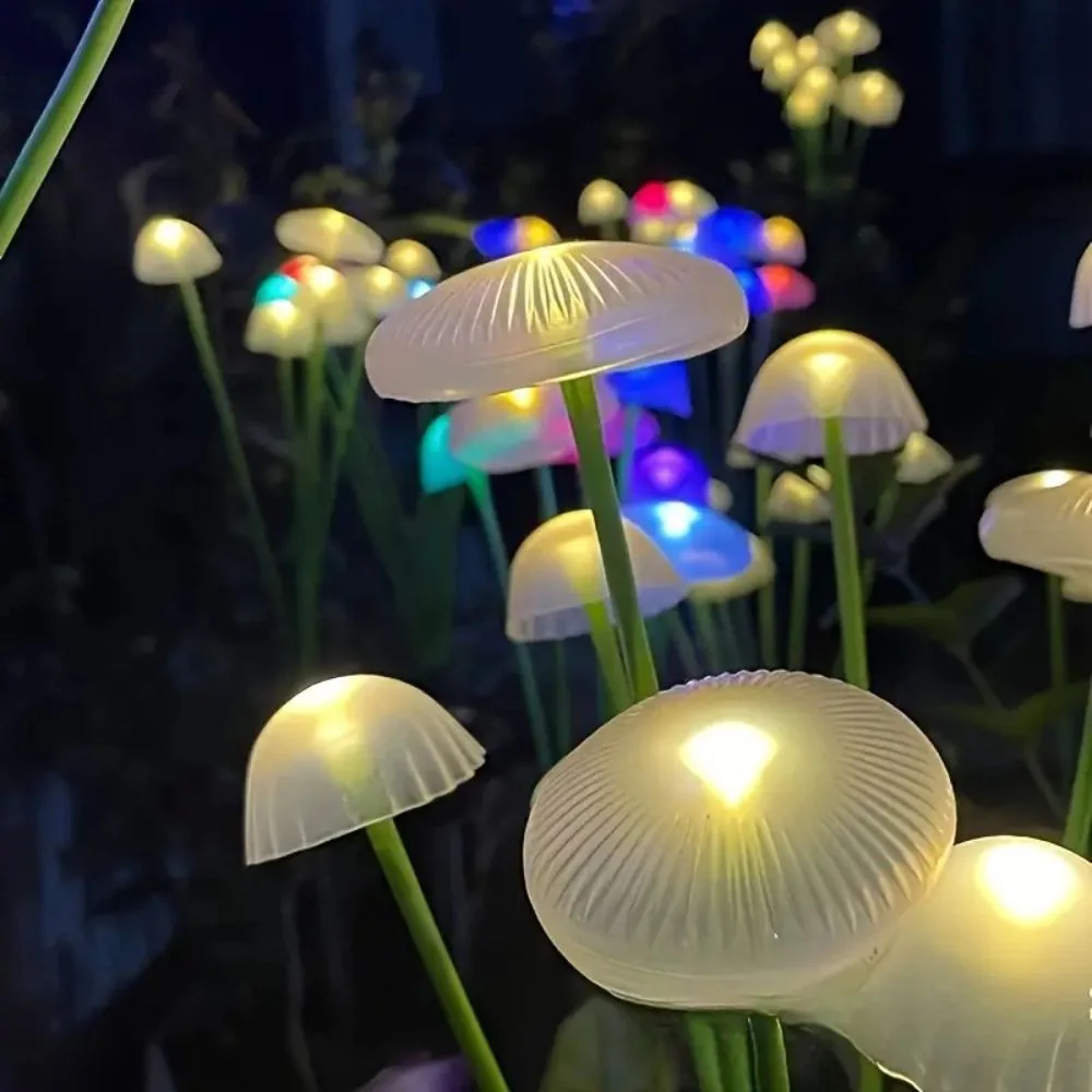 Solar Swaying Mushroom Garden Decor Lights - Image 7