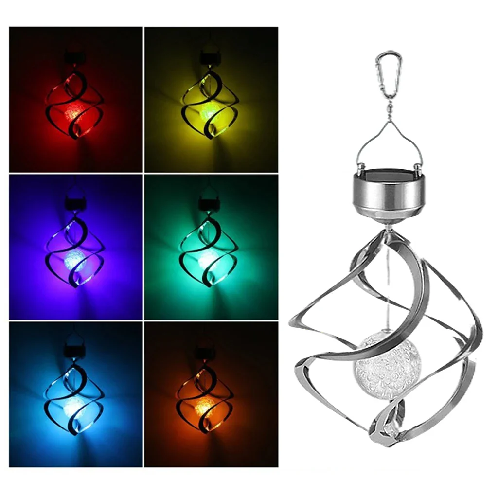 Solar Wind Chime Spinner LED Lamp - Image 4