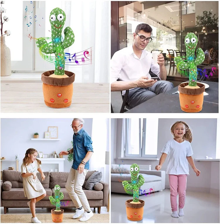 Sound-Reacting Dancing Cactus Toy - Image 3