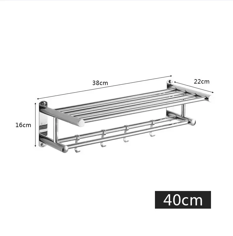 Space-saving wall rack with modern minimalist design for bathroom and kitchen - Image 4