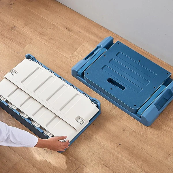 Spacious Indoor / Outdoor Collapsible Trunk Storage Bin Container With Seat - Image 4