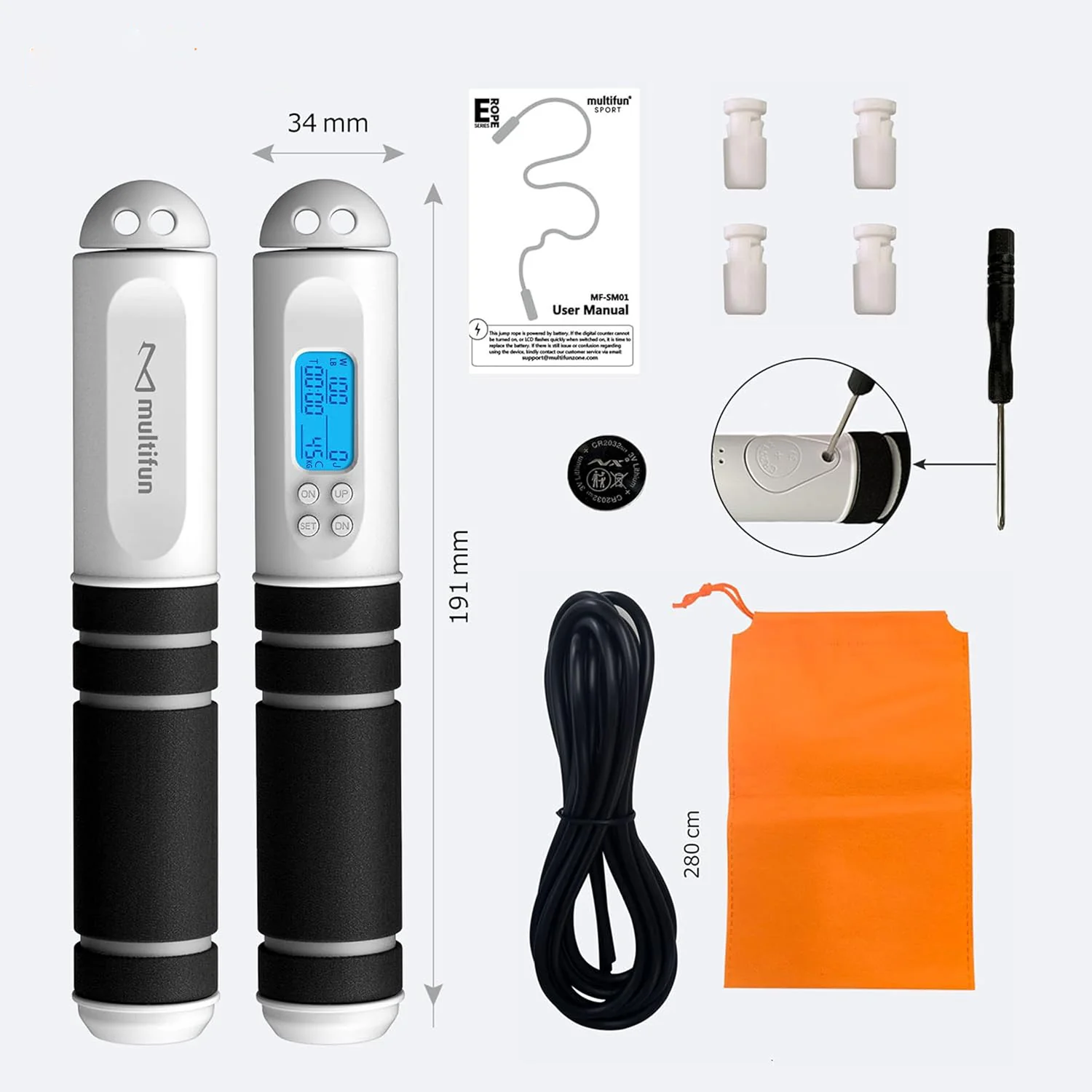 Speed Skipping Jump Rope With Calorie Counter - Image 7